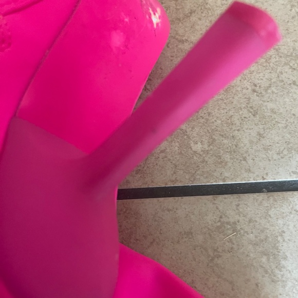 Steve Madden Vakay Neon Fuchsia Stretch Booties SZ 11M - Picture 6 of 9